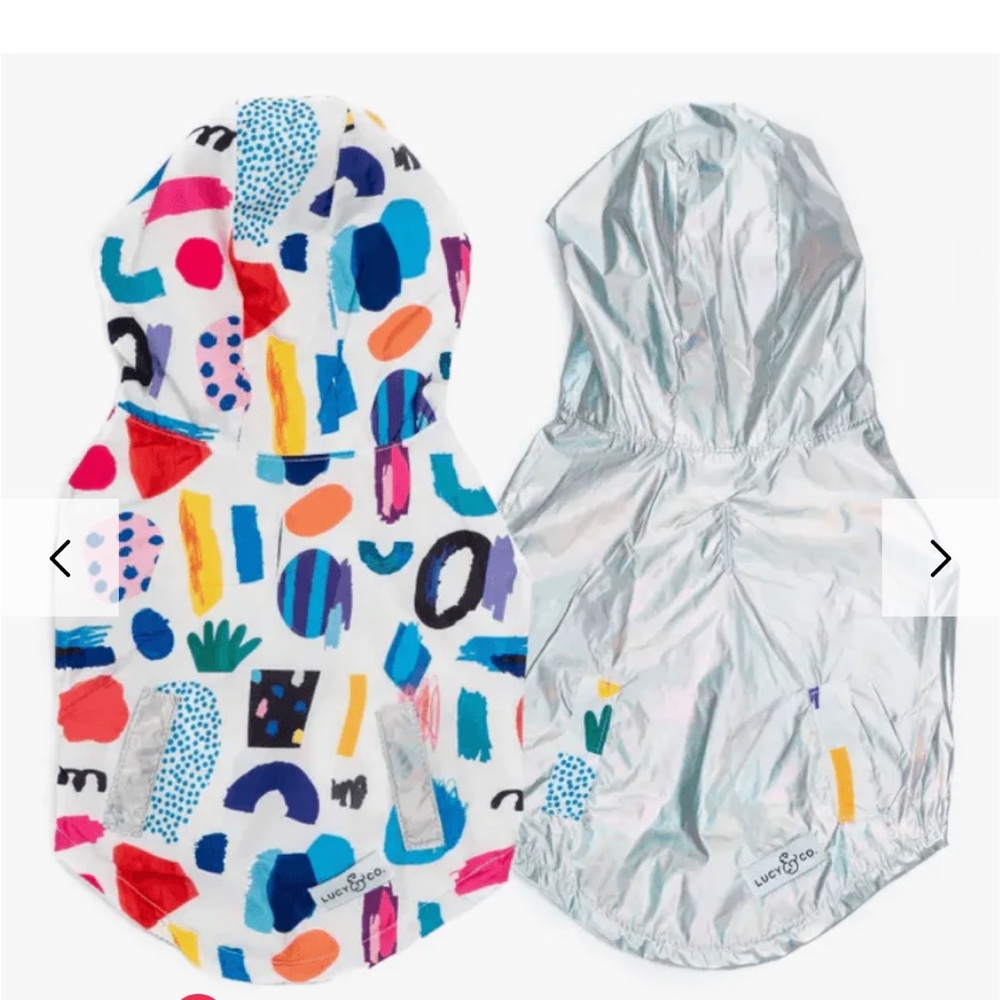 Lucy & Co Reversible Dog Raincoat - The Singing in the Rain - Size Large